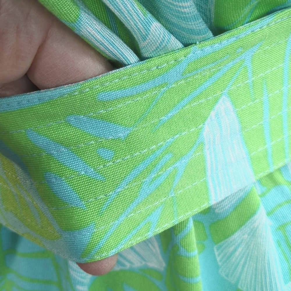 Lilly Pullitzer Silk Blend Nadja Dress "Love Me Or Leaf Me" - Picture 13 of 14
